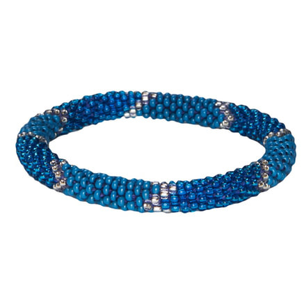 Sherpa Mayalu Ikat Roll On Bracelet - Womens, Blue Tara, One Size KH1190-BLUE TARA-1SZ