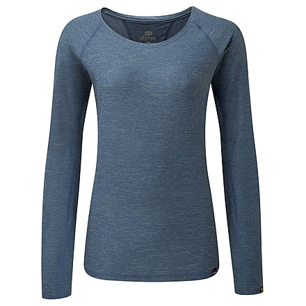 Sherpa Rinchen Long Sleeve Tee - Womens, Samudra, Large SW3110-SAMUDRA-L