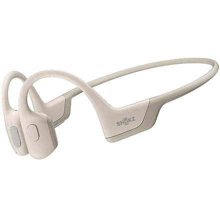 Shokz Openrun Pro Premium Bone Conduction Open-Ear Sport Headphones, Biege, S810-ST-BG-US