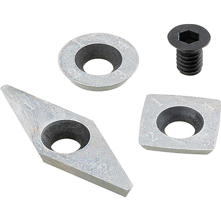 Shop Fox Carbide Replacement Cutters for D4442 Lathe Chisel - 3 Pk, D4917