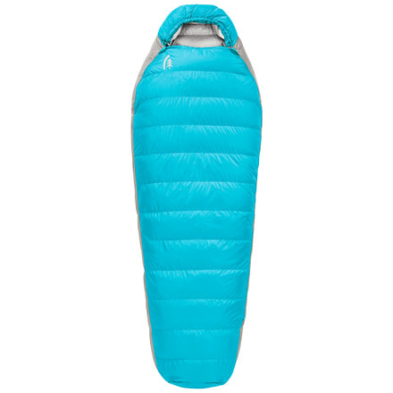 Eleanor Plus Womens Sleeping Bag 700 Duck DriDown 2 Season-Hawaiian Ocean/Sleet Grey-Regular