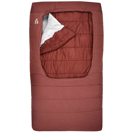 Sierra Designs Frontcountry Bed SYN 2 Person Sleeping Bag Synthetic 2 Season-Fired Brick-Double