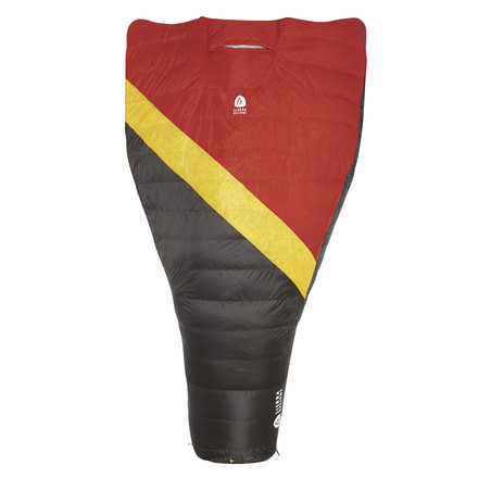 Sierra Designs Nitro Quilt 800F 20 Deg, Red, Yellow, Peat, REG, 80710519R