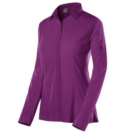 Solar Wind Long Sleeve Shirt - Womens-Lilac-Small