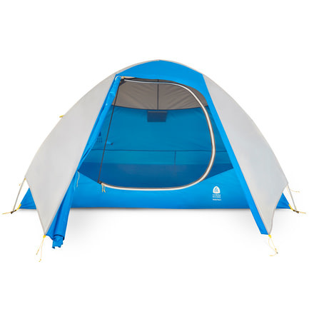 Sierra Designs Summer Moon 3 Tent - 3 Person, 3 Seasons-Light Grey/Light Blue