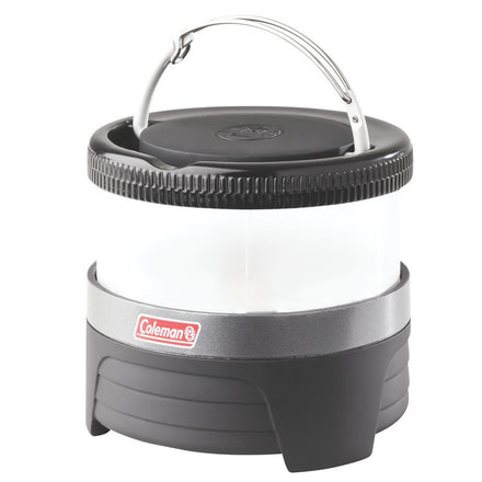 Coleman Signature Pack-Away 250L Puck Light Lantern, 250 Lumens, Rechargeable 18650 Li-Ion Battery, Black / Gray 2000013863