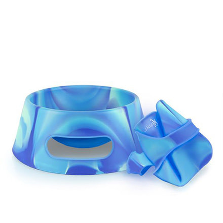 Silipint Aqua-Fur Dog Bowl, Arctic Sky, SLP-25137