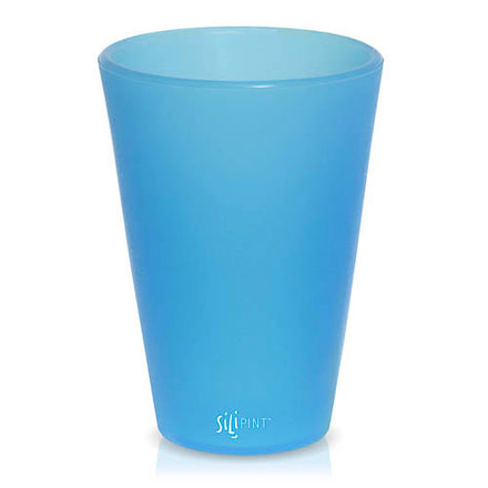 Silipint Pint Glass, 16oz, Bend Blue, Blue, SLP-20293