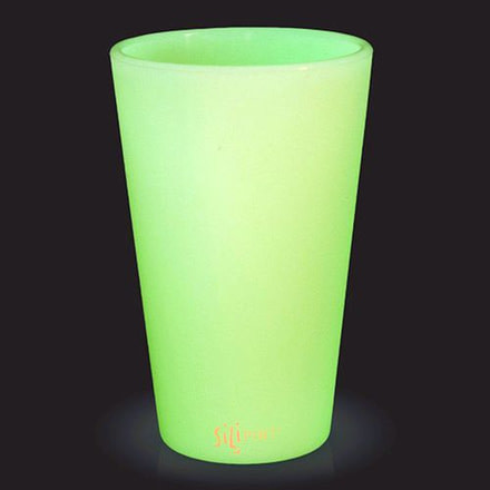 Silipint Pint Glass, 16oz, Glow-In-The-Dark Green, Green, SLP-21962