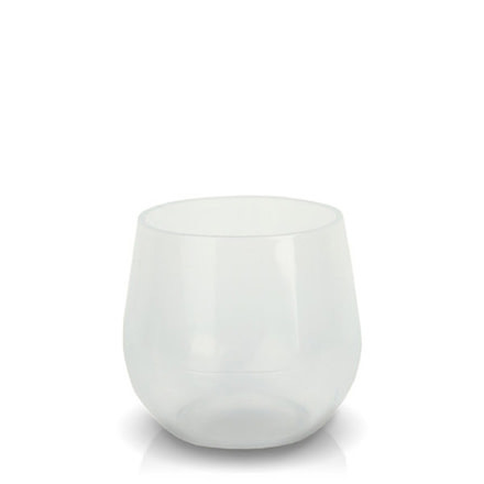 Silipint Wine Glass, 14oz, Frosted White, Frosted White, SLP-23195