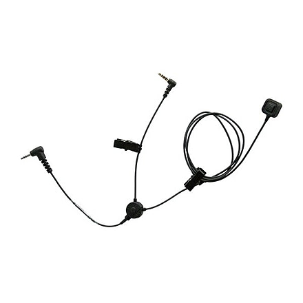 Silynx 3.5mm Right-Angle 4 Poles Cable Adapter for Clarus Pro System, Midland FRS Radio, Black, CA0239-00