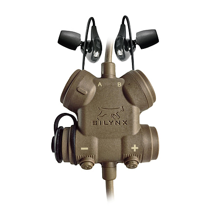 Silynx Clarus XPR Modular Sigle-Sided Headset w/CA0128-09 Cable Adapter, Tan, CXPRQH-D-012