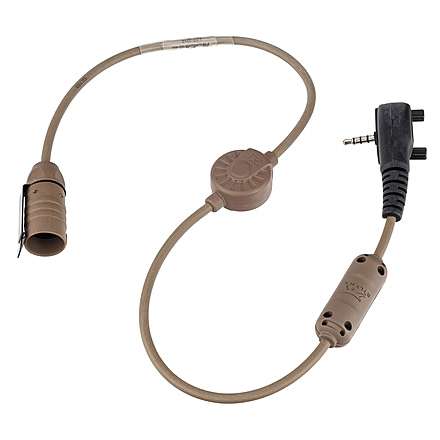 Silynx Yaesu/Vertex One-Pin Right Angle 3.5mm, Tan, CA0208-00