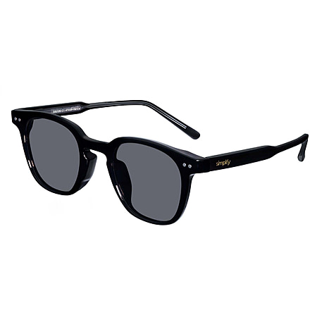 Simplify Alexander Polarized Sunglass, Black/Black, One Size, SSU126-C1