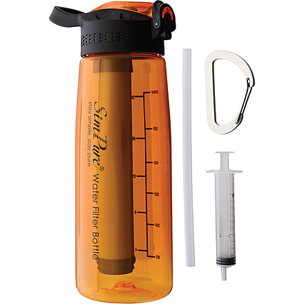 Simpure Water Filter Bottle Orange