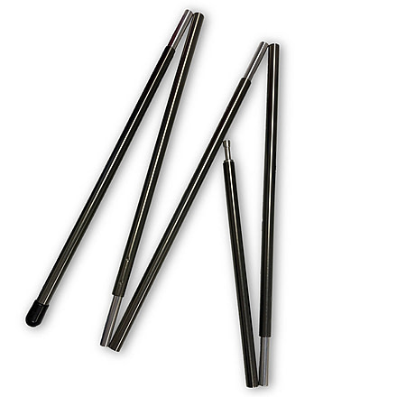 Six Moon Designs 5 Section Tent Pole, 45inch, Aluminum, Black, 112cm, tent-pole-45-aluminum