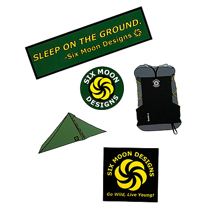 Six Moon Designs Sticker Pack, 5 Items, Multi, 1 Pack, sticker-pack