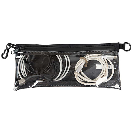 Six Moon Designs Zip Pouches, Black/Clear, Small, 14212S