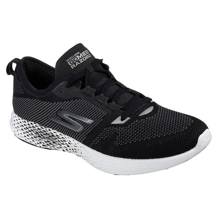 Skechers GO MEB Razor 2 Men's Road Running Shoes, Black/White, 55212-BKW