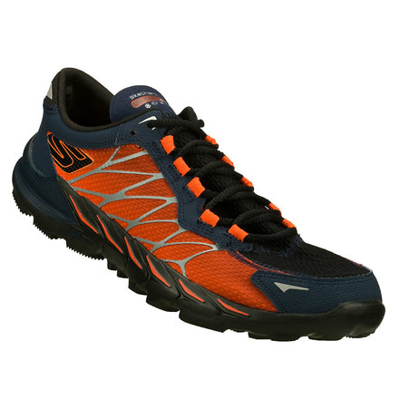 Skechers GObionic All Weather Trail Running Shoe - Men's-Black/Orange-9 US-Medium