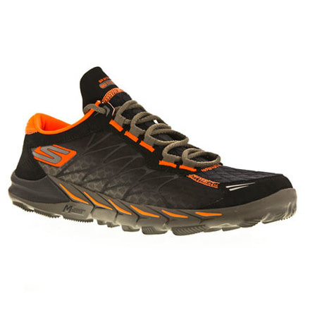 Skechers GObionic Trail Running Shoe - Men's-Black/Orange-Medium-8 US