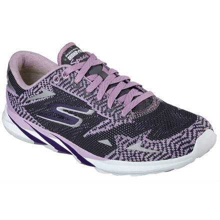 Skechers GoMeb Speed 3 Road Running Shoe - Women's-Purple/Charcoal-Medium-9.5