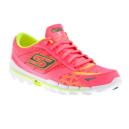 Skechers GoRun 3 - Nite Owl 2.0 Road Running Shoe - Women's-Hot Pink/Lime-Medium-6 US
