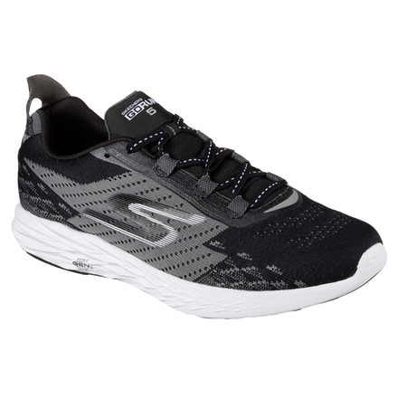 Skechers GoRun 5 Road Running Shoe-Black/White-Medium-10.5