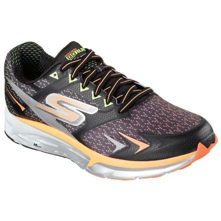Skechers GOrun Forza Road Running Shoe - Men's-Black/Orange-Medium-8.5