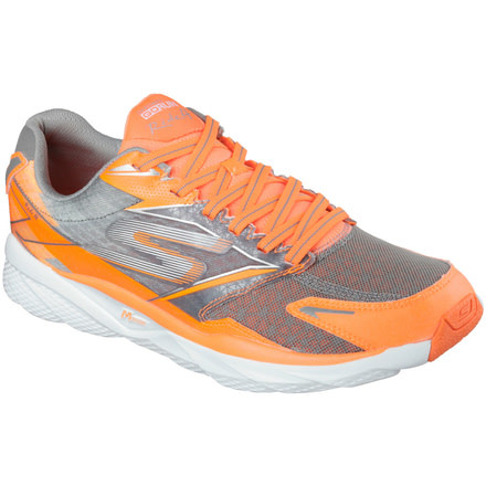 Skechers GoRun Ride 4 Nite Owl Road Running Shoe - Men's-Orange/Grey-Medium-8