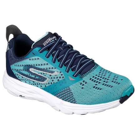 Skechers GoRun Ride 6 Road Running Shoe - Womens-Teal/Navy-Medium-6.5