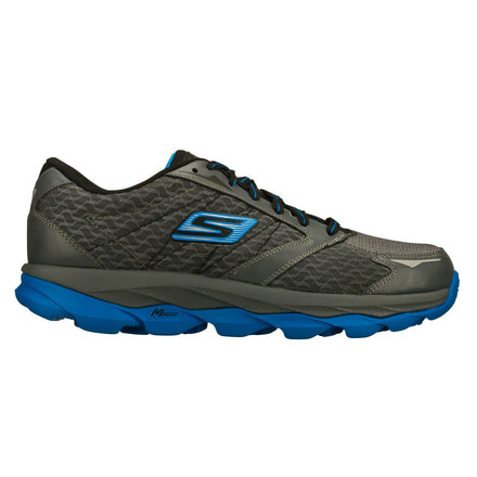 Skechers GOrun Ultra Trail Running Shoe - Men's-Charcoal/Blue-Medium-11.5 US