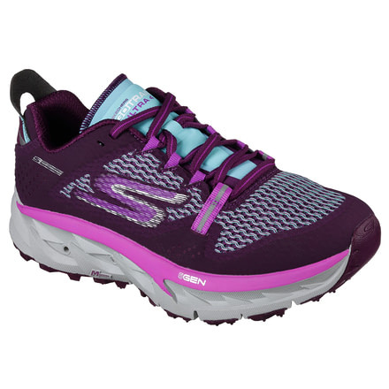Skechers GoTrail Ultra 4 Trail Running Shoe - Women's-Purple/Aqua-Medium-7.5