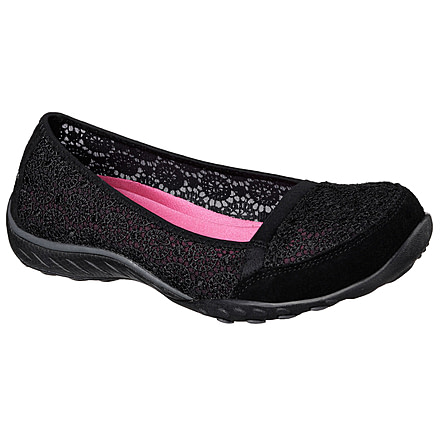 Skechers Relaxed Fit Breathe Easy Pretty Factor Casual Shoe - Women's-Black-Medium-5