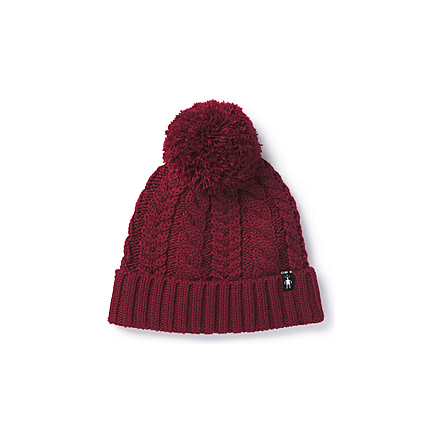 Smartwool Ski Town Hat-Unisex, Tibetan Red, Unisex Medium, SW0SC153A25-1FM
