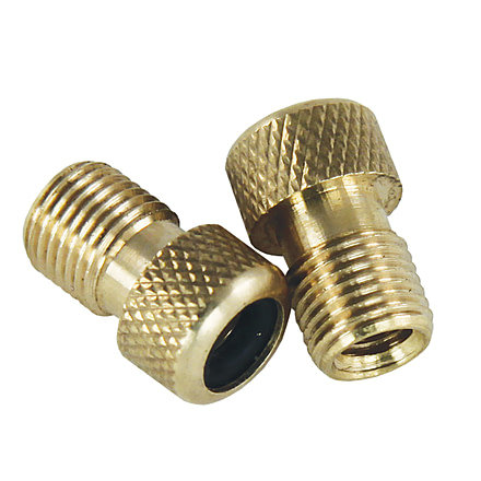 Slime Presta Valve Adapters, 2 Pieces, Gold, 23042