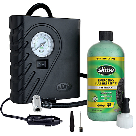 Slime Smart Spair Flat Tire Repair Kit, Black, 50107