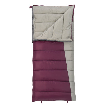 Slumberjack Jenny 20 Womens Reg RH Sleeping Bag, Potent Purple, 80in x 34in, 51720713RR