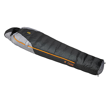 Slumberjack Sojourn 0 Sleeping Bag 550 Down-Black / Smoke-Regular-Double