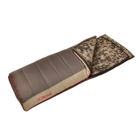 Slumberjack Wheeler Lake Sleeping Bag, -20 Degree Fahrenheit, Brown/Tan/Desert Camo, 51728218