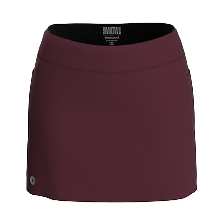 Smartwool Active Lined Skirt - Womens, Black Cherry, Medium, SW016606K171-M