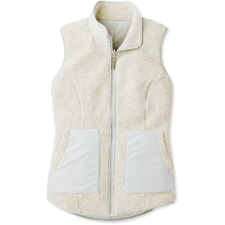 Smartwool Anchor Line Reversible Sherpa Vest - Womens, Storm Gray, Extra Small, SW019268C24-XS