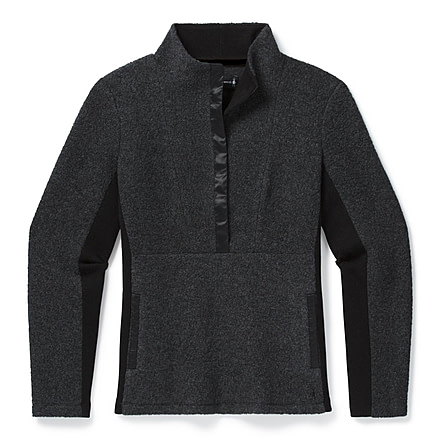 Smartwool Anchor Line Sherpa Pullover - Womens, Charcoal, Medium, SW016400003-M