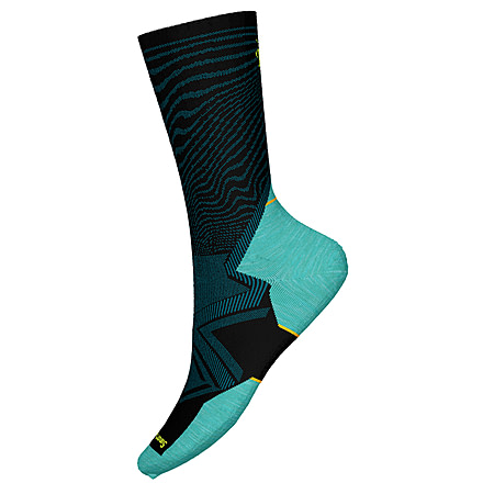 Smartwool Athlete Edition Run Crew Socks, Black, Large, SW0019730011-001 BLACK-L