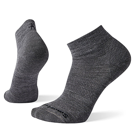 Smartwool Athletic Light Elite Mini Socks, Medium Gray, Large, SW004098052-L