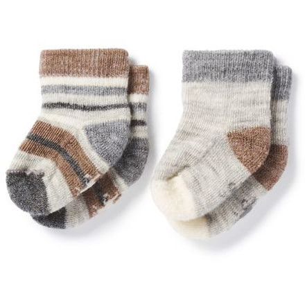 Smartwool Bootie Batch Sock - Kids, Fossil Heather, 6M SW0SC683886-6M