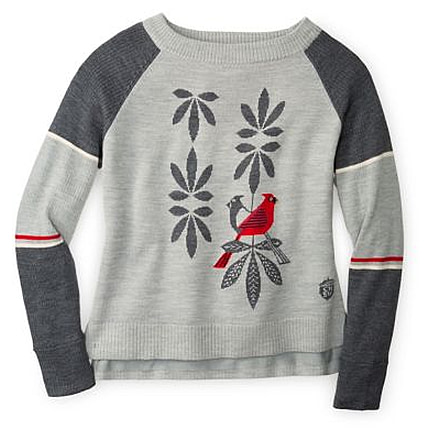 Smartwool Charley Harper Cardinal Holly Sweater - Womens, Black, Small, SW000162001S
