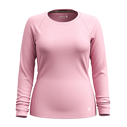 Smartwool Classic All-Season Merino Base Layer Crew - Womens, Faded Rose, Large, SW016912P37100L000