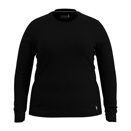 Smartwool Classic All-Season Merino Base Layer Long Sleeve Plus - Womens, Black, 2X, SW0169140011-001 BLACK-2X