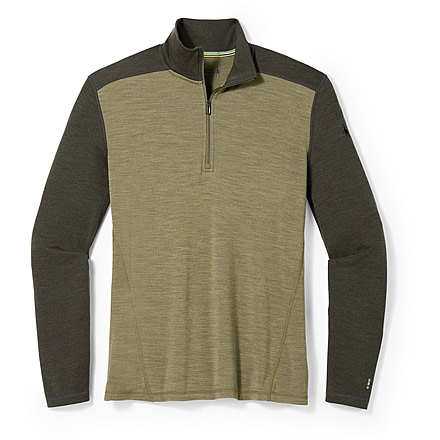 Smartwool Classic Thermal Merino Base Layer 1/4 Zip - Mens, K48 North Woods Heather, Extra Large, SW016355K48XL
